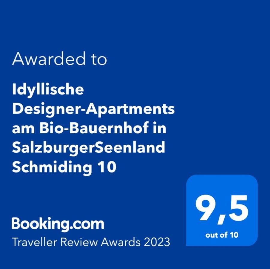 Idyllische Designer-Apartments Am Bio-Bauernhof In Salzburgerseenland Schmiding 10 Seekirchen am Wallersee Zewnętrze zdjęcie